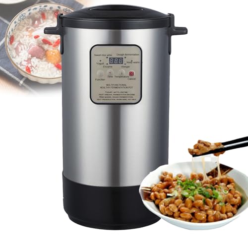 Máquina De Fermentación De Vino De Arroz, Natto Y Yogur De Acero Inoxidable De Grado Alimenticio, Panel De Operación Inteligente, Adecuada Para Restaurantes,Tiendas De Bebidas,Pastelerías ,18L