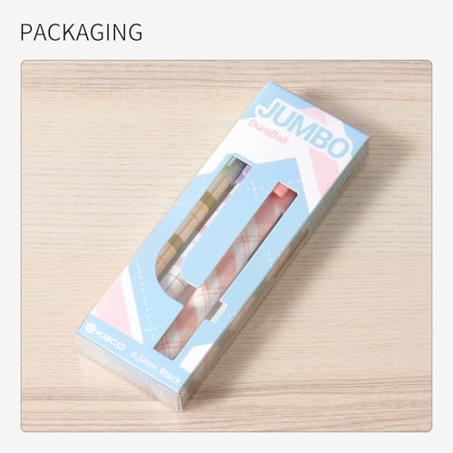 Image of KaCo JUMBO Gel Ink Pens Disposable 4 Pieces Black Ink, 1600M