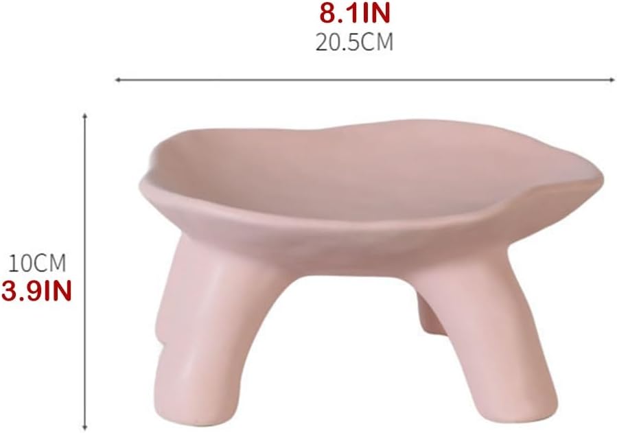 Ceramic Key Tray Coffee Table Decor - Entryway Jewelry Storage Dish for Phone, Watch, & Coins - Ornamental Candy Snack Dish for Home Decor