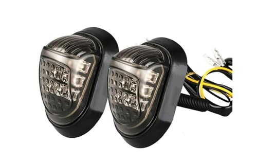 YBVDCXP diurna Luces freno Par de luces LED intermitentes ámbar para motocicletas y scooters para Grom MSX125 MSX 125 2000-2015