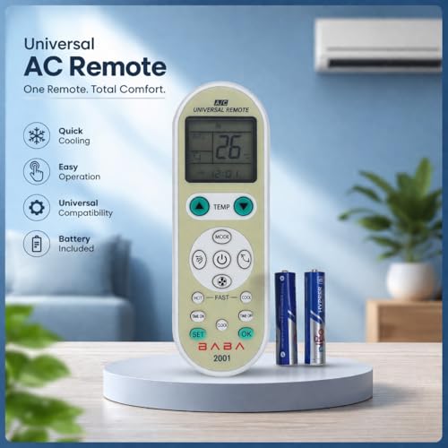 Image of Electronic Spices Universal AC Remote with AAA Batteries | AC Remote (AC-2001)