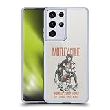 Head Case Designs Officially Licensed Motley Crue Sex, Drugs and Rock & Roll Tours Gel Case [Military Grade Protection] Compatible with Samsung Galaxy S21 Ultra 5G