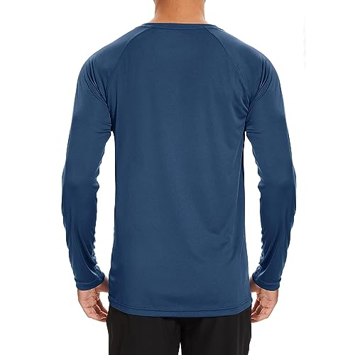 Men's Ice Silk Long Sleeve Shirts Quick Drying Breathable Undershirt Round Neck Sun Protection T-Shirt2