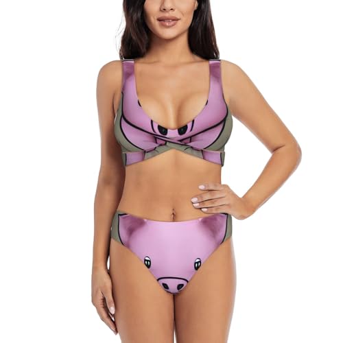 Bikini 2 pièces pour femme contrôle du ventre idéal pour la plage et piscine