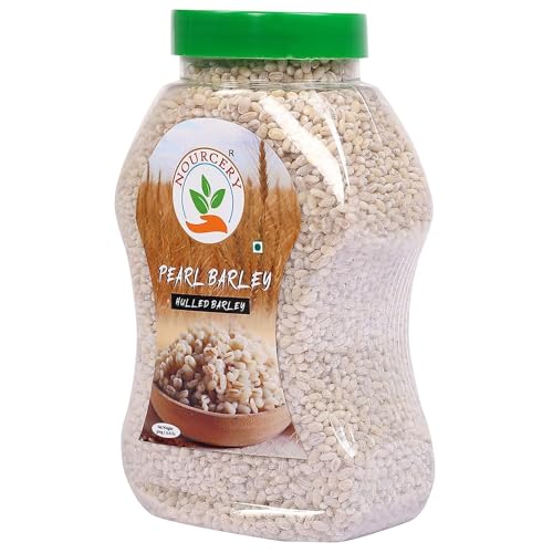 Image of Nourcery Pearl Barley-1kg | Pearled Whole Barlay | High Fiber Jau | Low Glycemic Index | Raw Barley Grain | Healthy by nature | Cooks Like Rice | Ideal for Risottos & Soups | Naturally Gluten Free