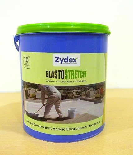 Image of Zydex Elastostretch Waterproofing Membrane, 4L, Flexible Crack-Bridging Solution