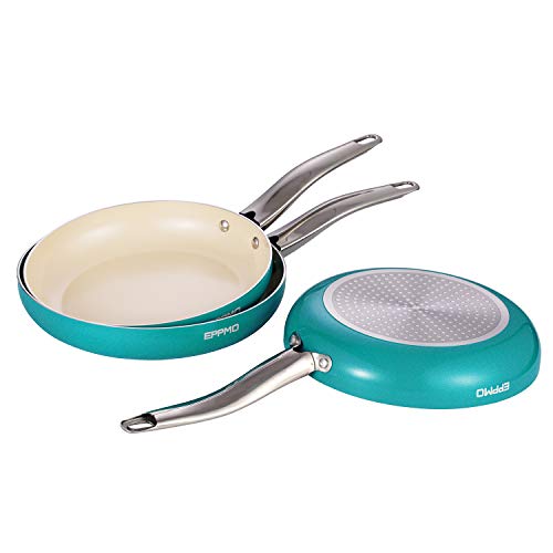 8, 10 and 12 Inch Nonstick Frying Pan With Stainless Steel Handle,Ceramic Fry