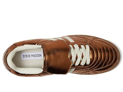 Steve Madden Steve Madden Women's Madrid Sneaker, Bronze, 6