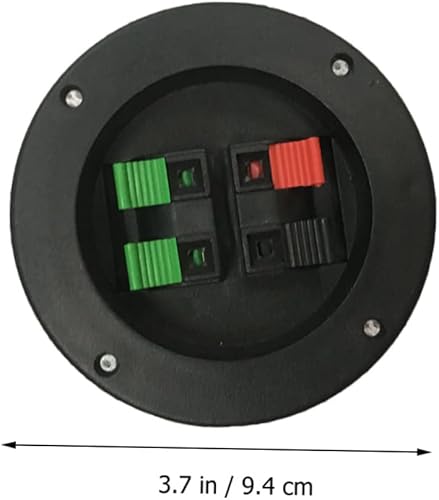 Miniatura 7 de Parliky Conector de 2 piezas - Terminal de repuesto para altavoz de resorte, puerto de sonido, encuadernación, equipo de bricolaje de forma redonda