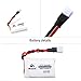 5pcs 3.7V 300mAh 25C LiPo Battery with 1 in 6 Charger Compatible with FQ777 X11,Hubsan X4 H107C H107D H107L,JJRC H22 RC Quadcopter Drone