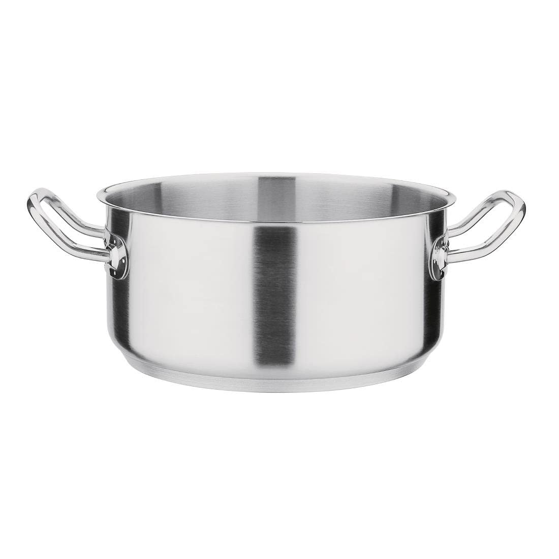 Vogue Silver Stainless Steel Casserole Pan 24Cm