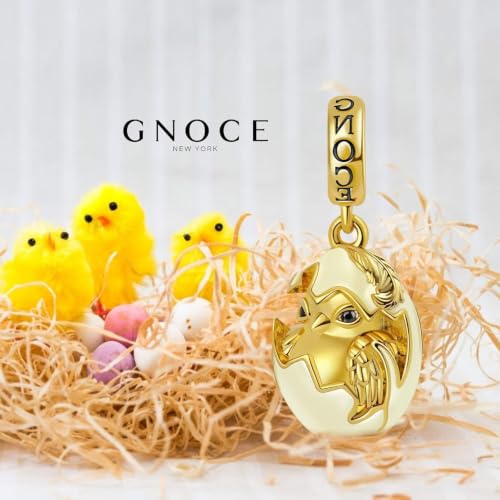Image of GNOCE Cute Animal Collection Charms 925 Sterling Silver Pendant Dangle Bead Charm Fit for Bracelets and Necklaces, Hand-Finished Keepsake Jewelry Gift for Women, Girls, Mother, BBF