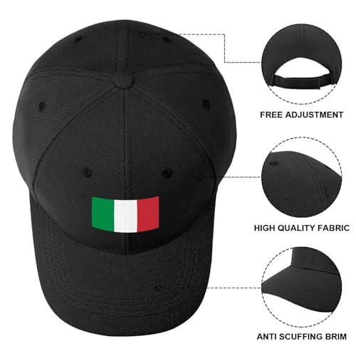 Boys Girls Italy Flag Baseball Cap, Adjustable Snapback Sun Protection Trucker Hats Outdoor Travel4