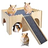 Facile à monter et à démonter : Ce Maison Hamster est doté d'une conception flexible à visser, vous permettant de retirer facilement les composants pour le nettoyage et la personnalisation, pour une adaptation aisée à vos besoins.