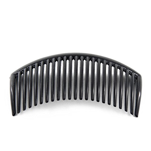 Yeshan 3.2 " Plastic Hair Side Comb With Teeth Comb Hairpin Clip For Women,Black (12Pcs) #TOP2