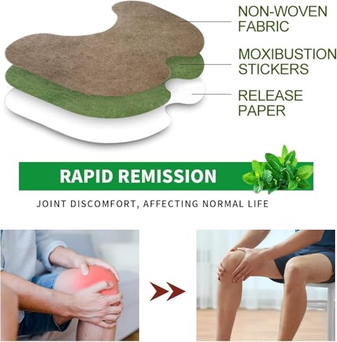 Image of Herbal Pain Relief Patches - Knee Pain Patches (Specially Designed for Knee Joints) | 100% Safe & Natural Knee Pain Relief Products | Instant Relief | No Side Effects (STANDED, 10, count)