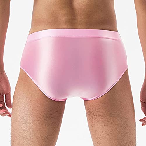 Men's Sissy Panties Silky Glossy Underwear Bikini Thongs Oily Swimming Lingerie Briefs3