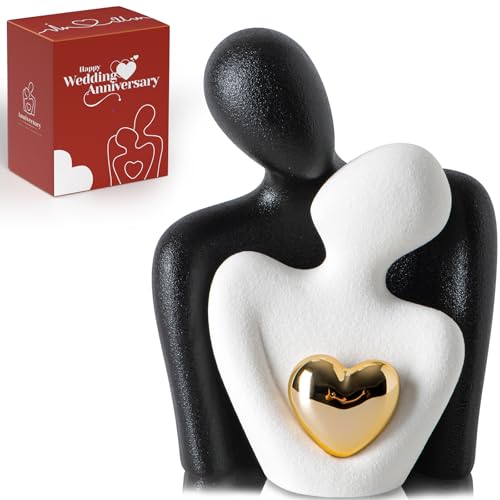 LCCCK Décoration de chambre à coucher et meuble TV, statues romantiques en porcelaine pour...