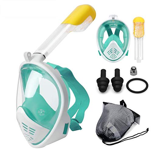 KOUT Diving Mask Full Face Snorkeling Mask 180° Rotation Underwater Anti Fog Snorkeling