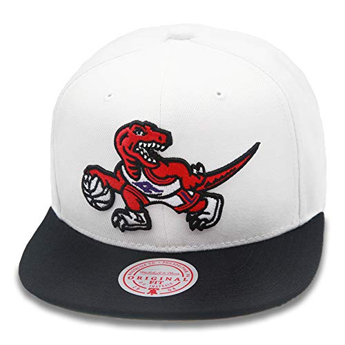 Mitchell & Ness Toronto Raptors Snapback for Men Basketball Hat Cap White/Black/Red