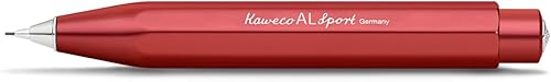 KAWECO ALSP-DR - Lápiz mecánico, AL Sports, rojo profundo, 0.03 pulgadas (0.028in), importación auténtica