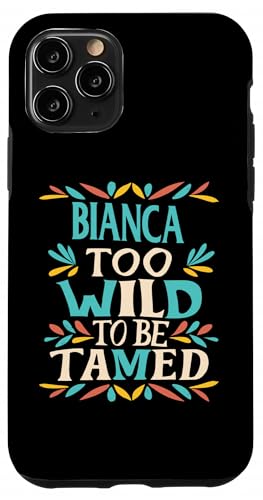 BIANCA Name Cute Retro Girls Wildflower BIANCA Name X}zP[X iPhone 11 Pro p