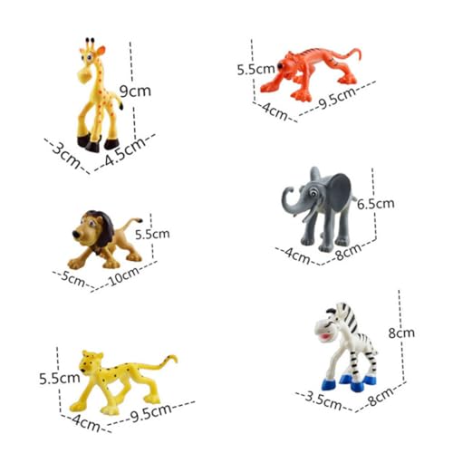 Abaodam 6 Unidades Decoração De Bolo De Desenhos Animados Enfeite De Mesa Fornecimento De Bolo Enfei