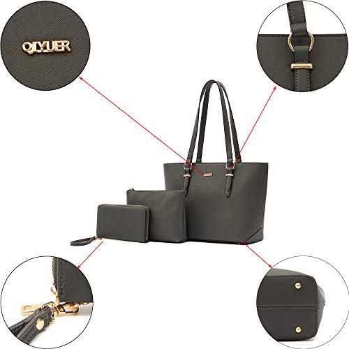 Image of Purses And Wallets Set For Women Work Tote Satchel Handbags Shoulder Bag Top Handle Totes Purse With Matching Wallet