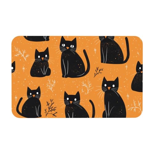 Tapis De Sol Antidérapant en Silicone Lavable Chat Sorcier - 2
