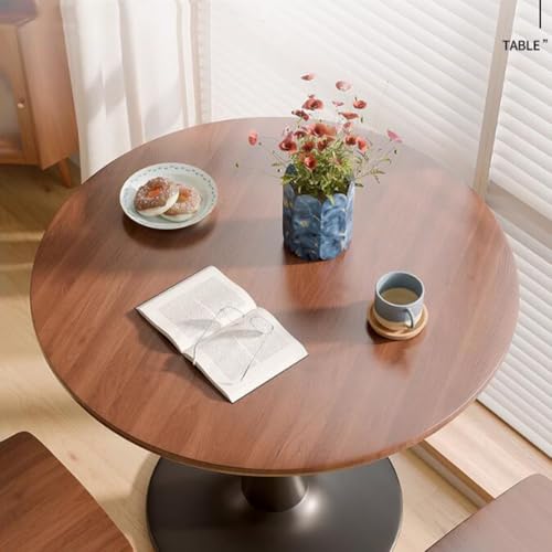 Stylish Mid Century Modern Round Dining Table for Kitchen - Pedestal Tulip Table in Sleek Design, Ideal for Contemporary Spaces - Image 3