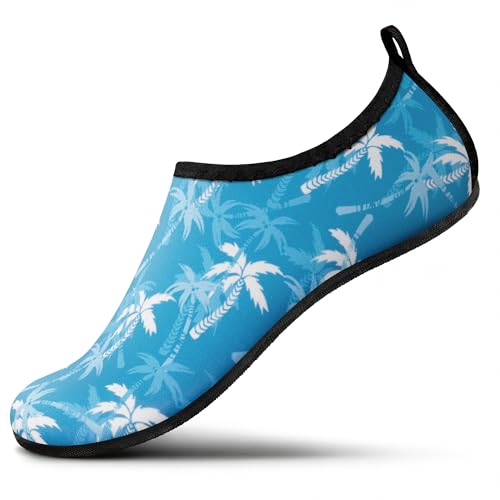 Image of SEEKWAY Water Shoes Women Men Adult Quick-Dry Aqua Socks Barefoot Non Slip for Beach Swim River Pool Lake surf Black SK002(U)