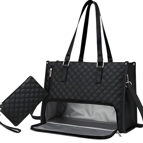 Image of SVH Multipurpose Insulated Travel Tiffin Lunch Bag with Zipper Closer Storage Organizer Lunch Bag Ideal for Collage /Office /School (Black Tote)