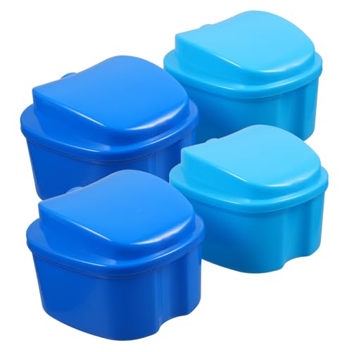 Housoutil 4pcs Box with Filter Layer Fake Cleaning Case Accessory Cleaning Box