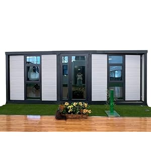 20ft,40ft Prefab Tiny Homes for Sale, Mobile Houses, Tiny Foldable House, Prefabricated House with Bathroom and Kitchen Extandable moblie House,Folding House for Living