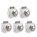 5 Pcs Bouton Poussoir Loquet sans Clé, Serrure de Porte Meuble Fermoir, Bouton Loquet Verrou pour RV Caravane Placard Meuble de d'Épaisseur (blanc)