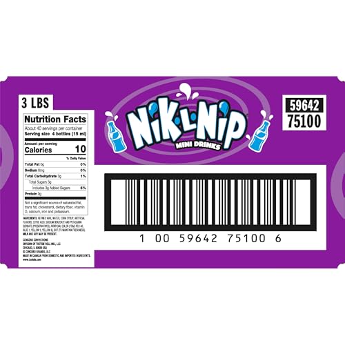 Tootsie Roll Nik-L-Nip Mini Bebidas Frutales 3 lb miniatura 2