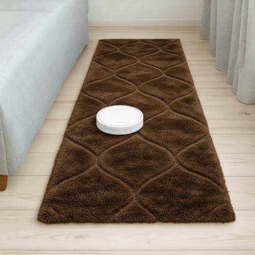 Image of Fluffy Silky Micro Fiber Polyster Carpet /Runner for Bedroom, Study Room, Playing Room, Guest Room ETC. 3x5 feet Feet, (P-9)