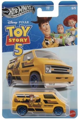 Image of Hot Wheels Custom '77 Dodge Van Toy Car, Entertainment-Themed 1:64 Scale Vehicle with Enhanced Deco, Exclusive Wheels & Collectible Packaging (Styles May Vary)