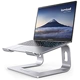 Laptop Stand, Lamicall Laptop Riser Holder : Ergonomic Detachable Aluminum Computer Notebook Stand Elevator for Desk, Compatible with MacBook Air Pro, Dell XPS, HP (10-15.6'') - Silver