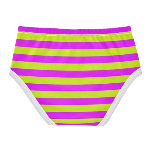 Green Hot Pink Stripe Toddler Girls's Underwear 2T2
