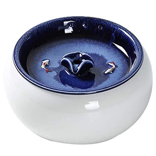 Elegantes Katzen Trinkbrunnen Keramik Bild
