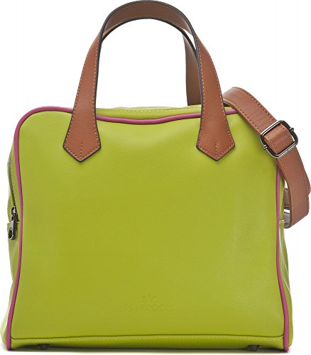 MIYA BLOOM, Damen Handtaschen, Henkeltaschen, Umhängetaschen, Crossover-Bags, 25 x 28,5 x 16,5 cm (B x H x T), Farbe:Grün