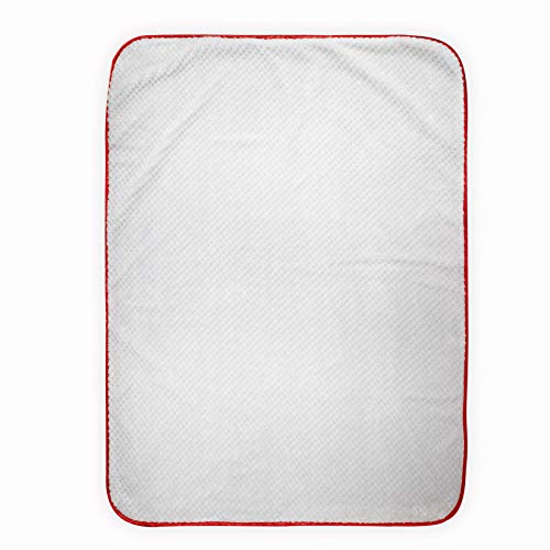 Cudlie Disney Baby Boy Mickey Mouse Double Sided Baby Blanket With Printed Mink Waffle & Satin Edge (30X40) #TOP3