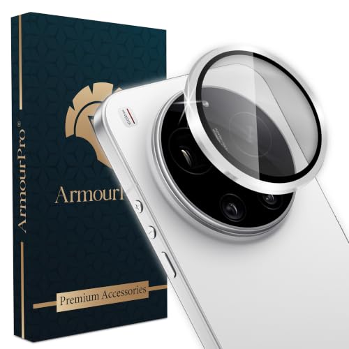 Image of ArmourPro Camera Lens Protector for Xiaomi 17 Ultra Tough HD Individual Aluminum Alloy Rings 9H Camera Cover, Scratch-Resistant,Camera Lens Protection| Silver, 1 Pack