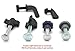Fasten Tight Pet Carrier Kennel Fasteners - 8pk Black Nylon Nuts, Metal Bolt Screws