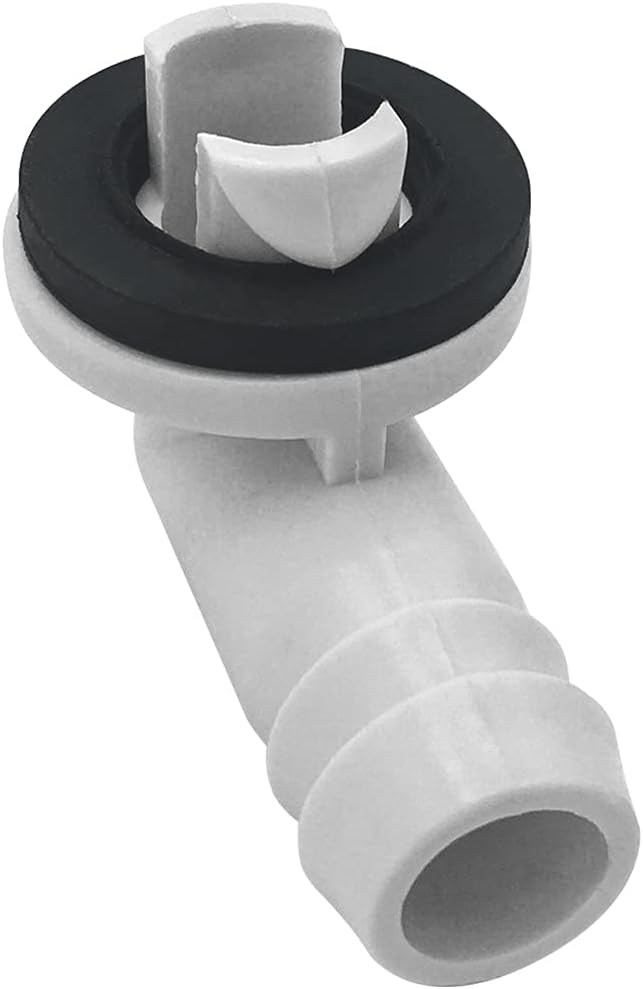 LBG Products 3/5 Inch Air Conditioner Drain Hose Elbow Connector for Window Air Conditioner Unit or Mini-Split AC Units,White