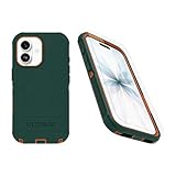 OtterBox iPhone 17 (Only) Bundle: Defender Series Case & Screen Protector - Green Intrigue - Case Only - Snaps on MagSafe - Tough - Rugged & Durable
