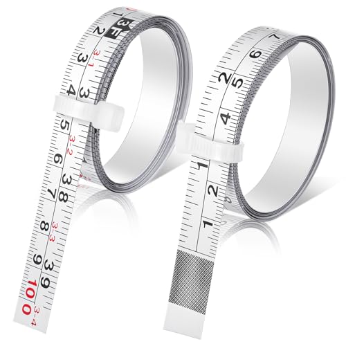 Cinta Métrica Adhesiva Acero 2 Pzas 100 cm Blanca