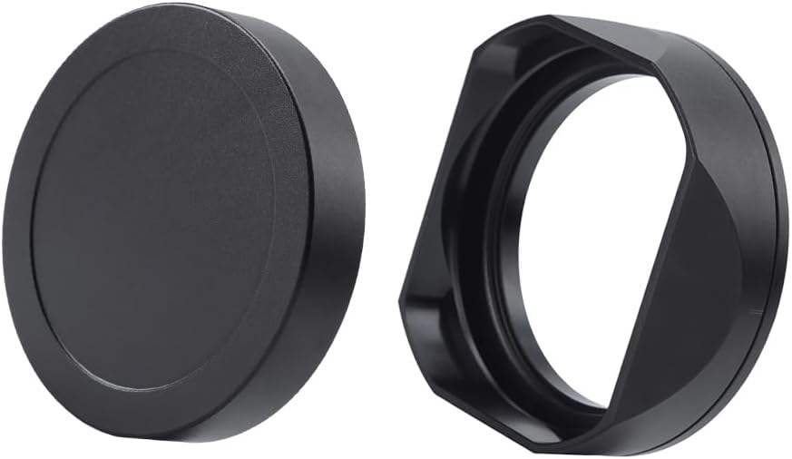 Metal Square Lens Hood (with Cover), Suitable for Hasselblad XCD 28mm f/4.0 P 38mm f/2.5 55mm f/2.5 V Camera Accessories (Black)