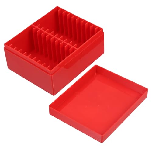 Organizador de monedas en caja plástica roja miniatura 1